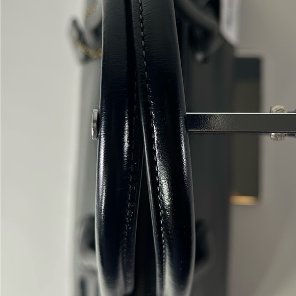 NEW/NWT Women’s Coach Empire Carryall Bag 34 Satchel Glazed Black - Picture 9 of 13